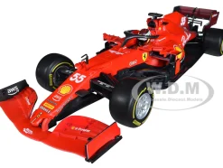 Ferrari SF21 #55 Carlos Sainz Formula One F1 Car Ferrari Racing Series 1/18 Diecast Model Car Bburago 16809SA