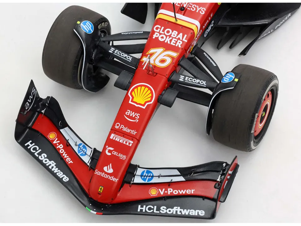 Ferrari SF-24 #16 Charles Leclerc Winner Formula One F1 "United States GP" (2024) Limited Edition to 100 pieces Worldwide 1/18 Diecast Model Car by BBR