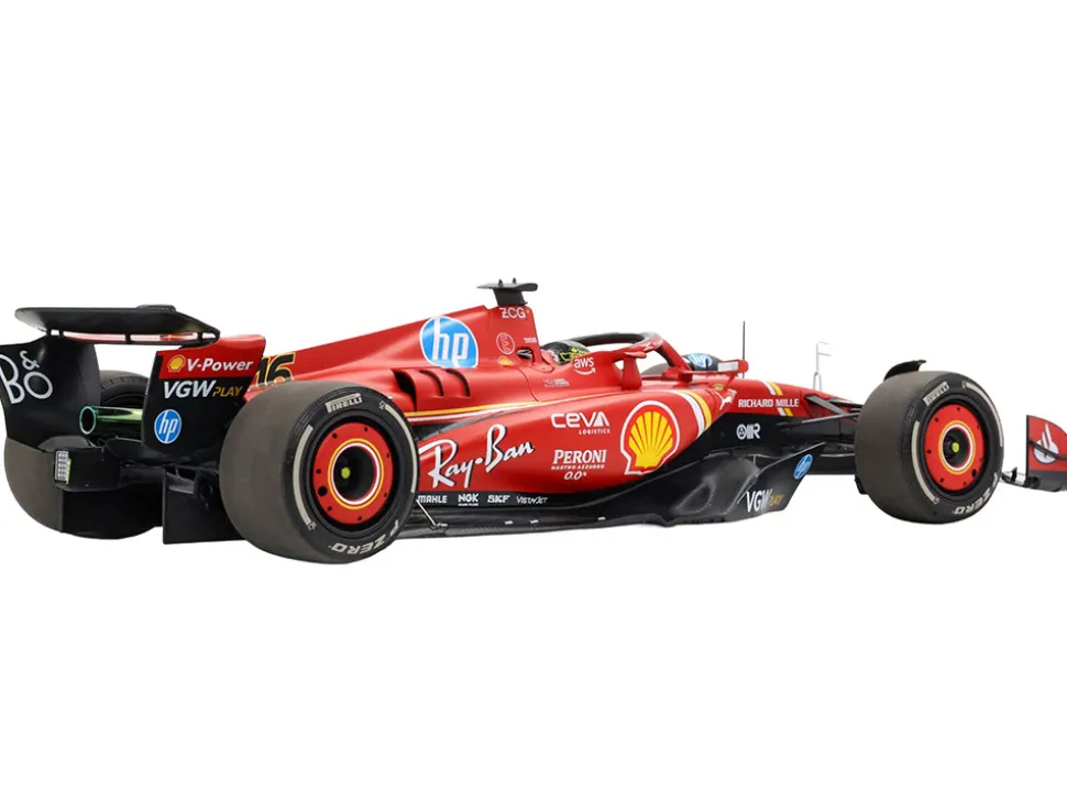 Ferrari SF-24 #16 Charles Leclerc Winner Formula One F1 "Italian GP" (2024) Limited Edition to 350 pieces Worldwide 1/18 Diecast Model Car by BBR