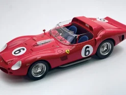 Ferrari 330 TRI-LM #6 Olivier Gendebien - Phil Hill Winner "24 Hours of Le Mans" (1962) "Mythos Series" with Display Case Limited Edition to 129 pieces Worldwide 1/18 Model Car by Tecnomodel