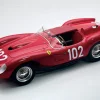 Ferrari 250 TR Pontoon-Fender #102 Wolfgang von Trips - Mike Hawthorn "Scuderia Ferrari" 3rd Place "Targa Florio" (1958) "Mythos Series" with Display Case Limited Edition to 50 pieces Worldwide 1/18 Model Car by Tecnomodel