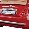 Fiat 500 Nuova Cabrio Red 1/24 Diecast Model Car Motormax 73374