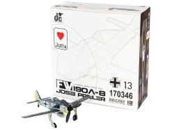 Focke Wulf Fw 190A 8 Fighter Aircraft JG 26 Schlageter France 1945 German Luftwaffe 1/72 Diecast Model JC Wings JCW-72-FW190-003