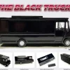 Food Truck Plain Black 1/64 Diecast Model by American Diorama