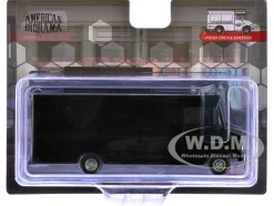 Food Truck Plain Black 1/64 Diecast Model by American Diorama