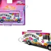 Food Truck "The LB Cafe Truck - Liberty Walk" White with Graphics 1/64 Diecast Model by American Diorama