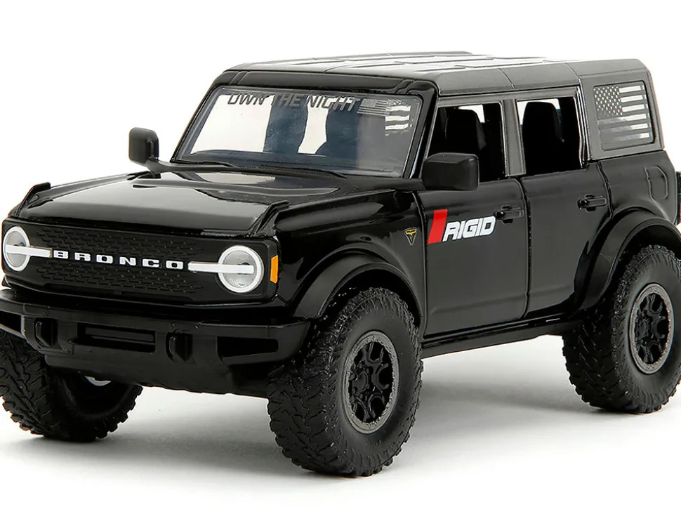 2021 Ford Bronco Badlands Black "Rigid" with Extra Wheels "Just Trucks" Series 1/24 Diecast Model Car by Jada