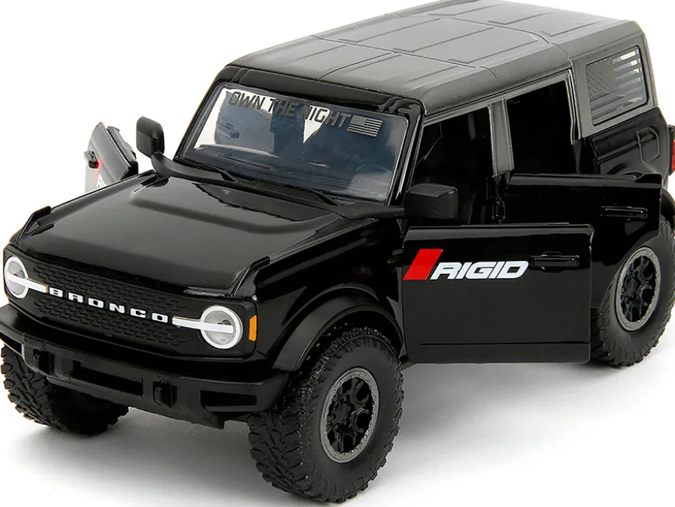 2021 Ford Bronco Badlands Black "Rigid" with Extra Wheels "Just Trucks" Series 1/24 Diecast Model Car by Jada