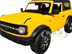 2021 Ford Bronco Badlands Yellow with Black Top 