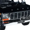 1978 Ford Bronco Custom Open Top Black Timeless Legends Series 1/24 Diecast Model Car Motormax 79374