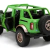 2021 Ford Bronco Green with Black Stripes and Green M&M's Diecast Figure "Hollywood Rides" Series 1/24 Diecast Model Car by Jada