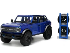 2021 Ford Bronco Open-Top Candy Blue Metallic with Extra Wheels 