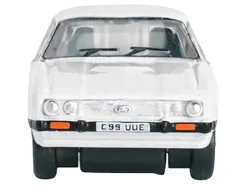 Ford Capri Mk3 RHD (Right Hand Drive) Diamond White with Black Stripes 1/148 (N) Scale Diecast Model Car by Oxford Diecast