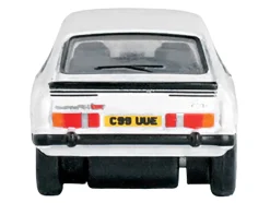 Ford Capri Mk3 RHD (Right Hand Drive) Diamond White with Black Stripes 1/148 (N) Scale Diecast Model Car by Oxford Diecast