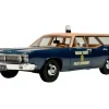 1970 Ford Country Squire Wagon Police Car "Nassau County Police Department" Blue and Tan Limited Edition to 200 pieces Worldwide 1/43 Model Car by Goldvarg Collection