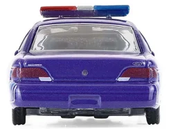 1992 Ford Crown Victoria Lowrider Blue with Graphics and Lightbar "California Lowriders" Series 7 1/64 Diecast Model Car by Greenlight