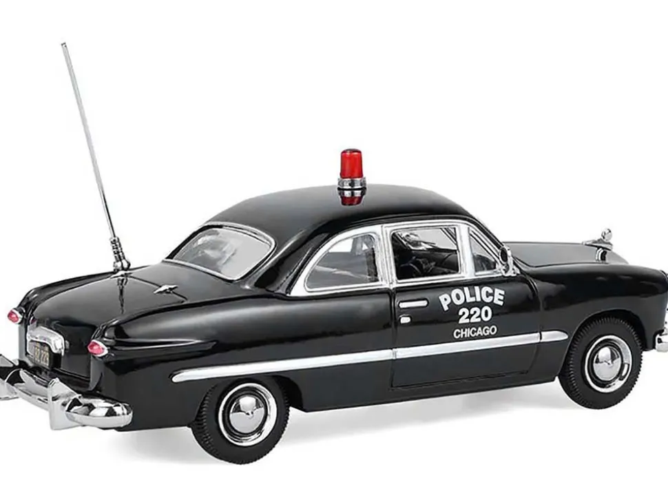 1949 Ford Custom Police Car "Chicago Police Department" Black 1/43 Diecast Model Car by Greenlight