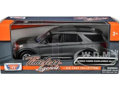 2022 Ford Explorer XLT Gray Metallic Timeless Legends Series 1/24 Diecast Model Car Motormax 79378GRY