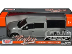 2019 Ford F 150 Limited Crew Cab Pickup Truck Gray Timeless Legends Series 1/24 1/27 Diecast Model Car Motormax 79364GRY