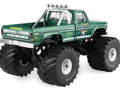 1975 Ford F-250 Monster Truck with 66-Inch Tires "Thumper" Green Metallic "Kings of Crunch" Series 1/43 Diecast Model Car by Greenlight