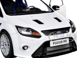 2009 Ford Focus RS MK2 Frozen White 1/18 Diecast Model Car by Solido