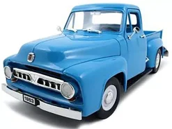 1953 Ford F-100 Pickup Light Blue 1/18 Diecast Car Road Signature 92148