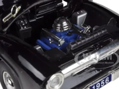 1956 Ford F-100 Pickup Truck Black with Camper 1/32 Diecast Model Car Signature Models 32395