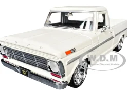1969 Ford F-100 Pickup Truck Cream "Maxx Design" Series 1/24 Diecast Model Car by Motormax