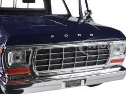 1979 Ford F-150 Pickup Truck Dark Blue 1/24 Diecast Model Car Motormax 79346