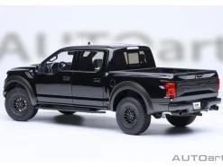 2019 Ford F-150 Raptor Pickup Truck Agate Black 1/18 Model Car by Autoart