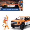 2017 Ford F-150 Raptor Pickup Truck "Frosted Flakes" Orange with Graphics and Tony the Tiger Diecast Figure "Hollywood Rides" Series 1/24 Diecast Model by Jada