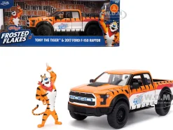 2017 Ford F-150 Raptor Pickup Truck "Frosted Flakes" Orange with Graphics and Tony the Tiger Diecast Figure "Hollywood Rides" Series 1/24 Diecast Model by Jada