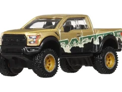 2017 Ford F-150 Raptor Pickup Truck Gold Metallic with Graphics "HW Off Road" Series Diecast Model Car by Hot Wheels
