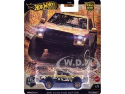 2017 Ford F-150 Raptor Pickup Truck Gold Metallic with Graphics 