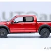 2019 Ford F-150 Raptor Pickup Truck Ruby Red Metallic 1/18 Model Car by Autoart