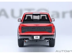 2019 Ford F-150 Raptor Pickup Truck Ruby Red Metallic 1/18 Model Car by Autoart