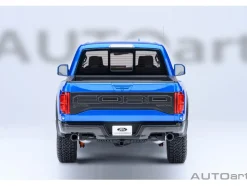 2019 Ford F-150 Raptor Pickup Truck Velocity Blue 1/18 Model Car by Autoart