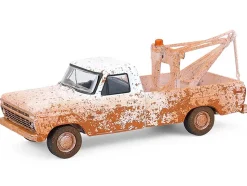 1973 Ford F-100 Tow Truck White (Weathered) "Blue Collar Collection" Series 14 1/64 Diecast Model Car by Greenlight