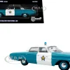 1964 Ford Galaxie 500 Police Car "Chicago Police Department" Blue and White "Five0" Series Limited Edition to 504 pieces Worldwide 1/43 Diecast Model by Iconic Replicas