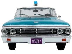 1964 Ford Galaxie 500 Police Car "Chicago Police Department" Blue and White "Five0" Series Limited Edition to 504 pieces Worldwide 1/43 Diecast Model by Iconic Replicas