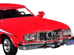 1976 Ford Gran Torino Red with White Graphics "Hollywood Greatest Hits" Series 1/24 Diecast Model Car by Greenlight