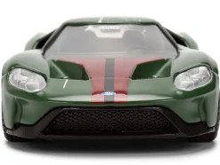 2017 Ford GT "Boba Fett" Livery Dark Green with Graphics "Star Wars" Franchise "Hollywood Rides" Series 1/32 Diecast Model Car by Jada