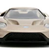 2017 Ford GT Gold Metallic with White Accents Pink Slips Series 1/32 Diecast Model Car Jada 34662