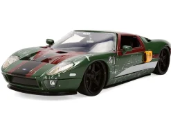 2005 Ford GT Green (Weathered) with Graphics and Boba Fett Figure 