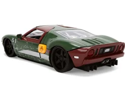 2005 Ford GT Green (Weathered) with Graphics and Boba Fett Figure 