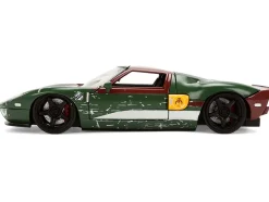 2005 Ford GT Green (Weathered) with Graphics and Boba Fett Figure 