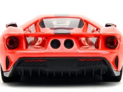 2017 Ford GT Light Red Metallic with Black Stripe Pink Slips Series 1/24 Diecast Model Car Jada 34657
