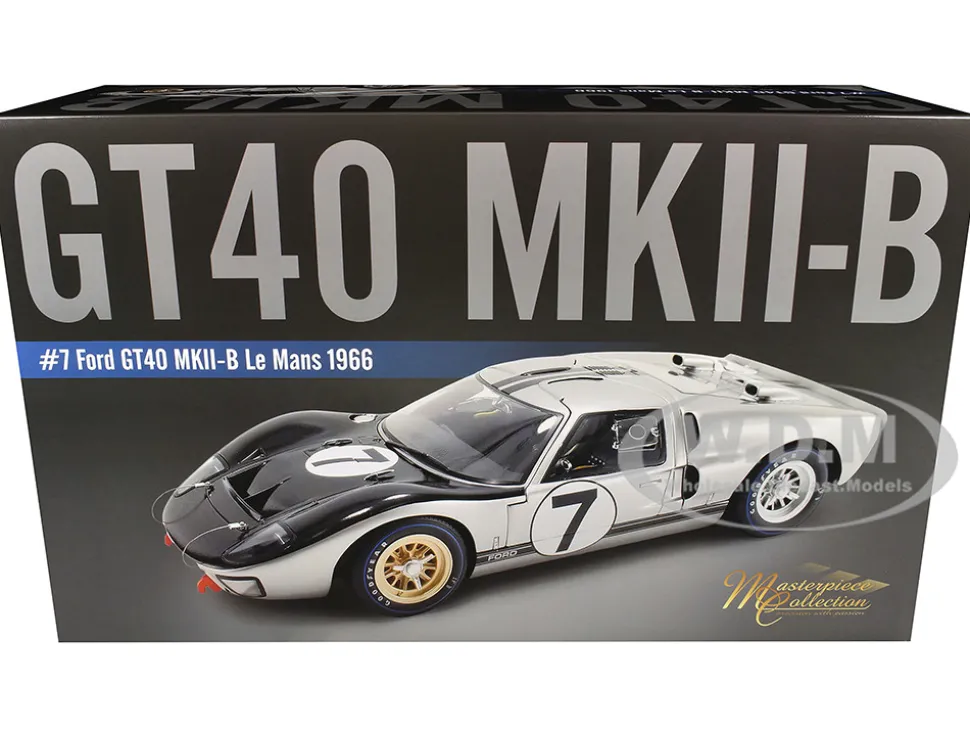 Ford GT40 MKII-B #7 Graham Hill - Brian Muir "Alan Mann Racing" "24 Hours of Le Mans" (1966) "Masterpiece Collection" 1/12 Diecast Model Car by ACME