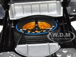 1966 Ford GT-40 MK II #2 Black Silver Stripes After Race Dirty Version 1/18 Diecast Model Car Shelby Collectibles SC431