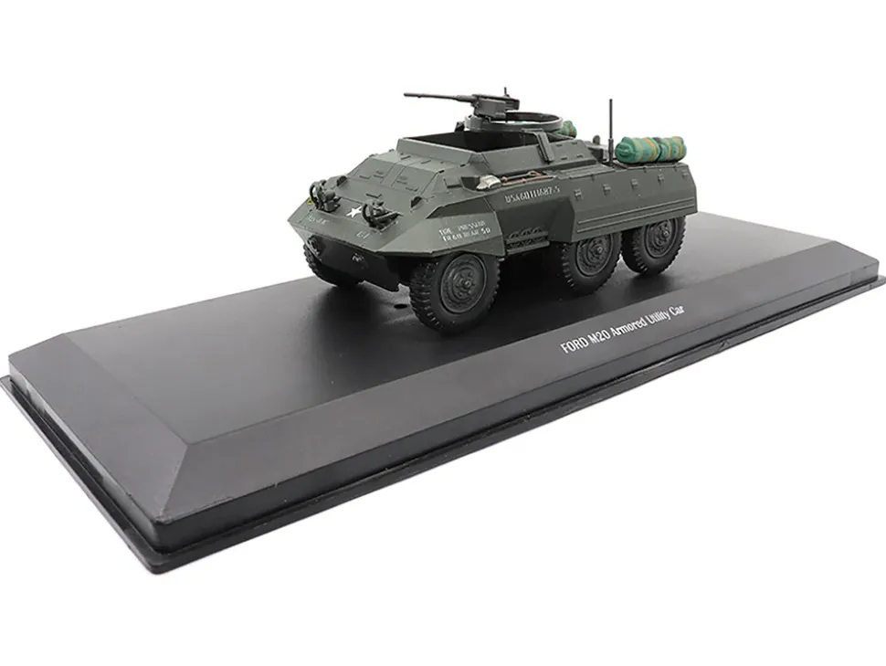 Ford M20 Armored Utility Car Olive Drab United States Army 1/43 Diecast Model Militaria Die Cast 23203-43